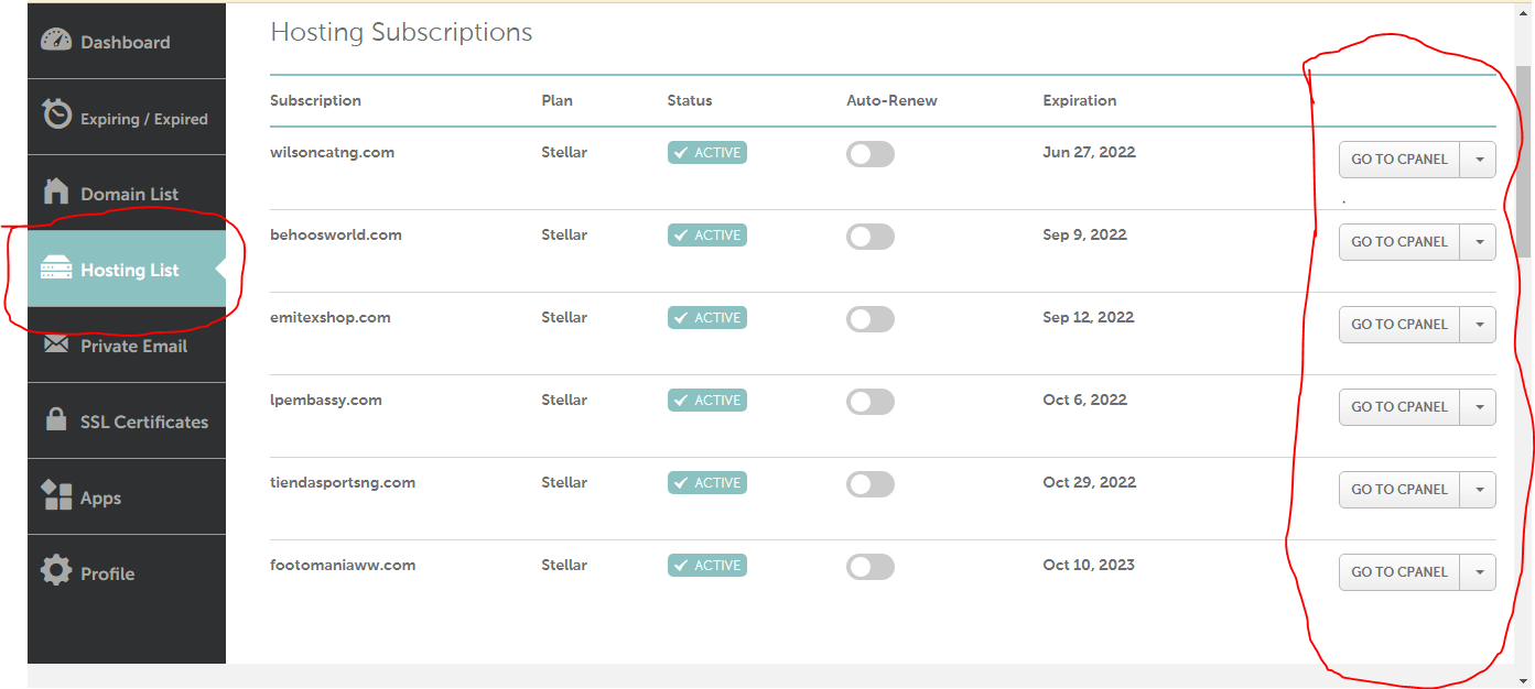 Cpanel Login Process without Password and Username