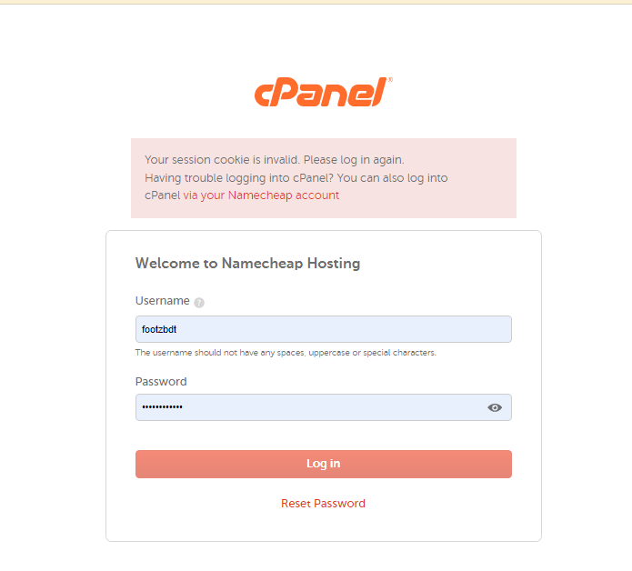 How to log in to your websites Cpanel 